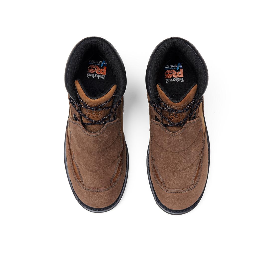 Timberland Pro Women's Ambridge Emg 6-Inch Composite-Toe Work Boot Full Grain Brown Front-upper View