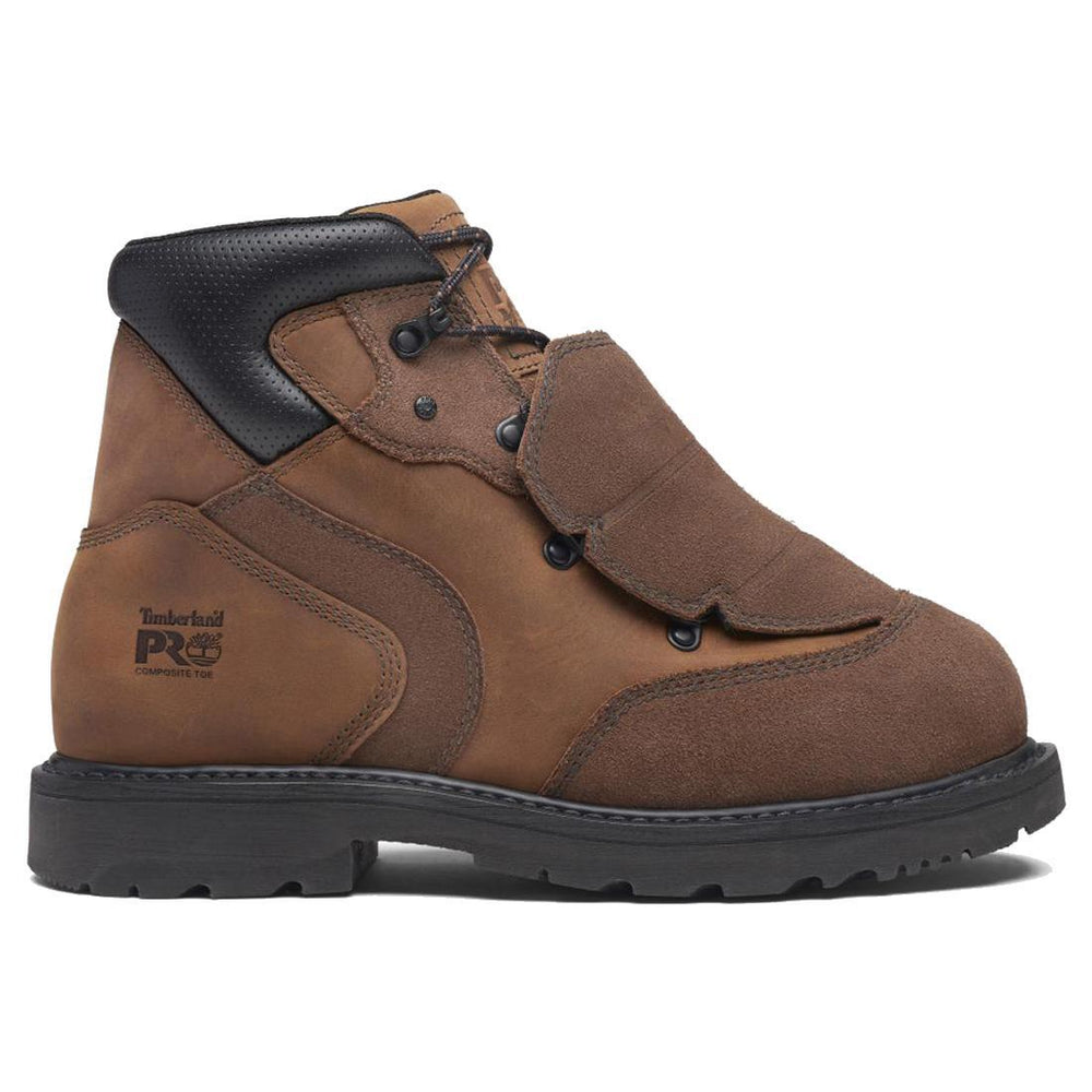 Timberland Pro Women's Ambridge Emg 6-Inch Composite-Toe Work Boot Full Grain Brown Profile View