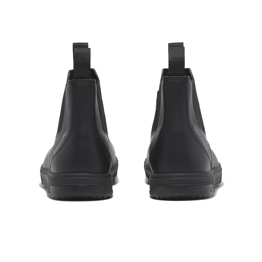Timberland Pro Berkley Chelsea Composite-Toe Chelsea Boot Sd10 Black Heel-Back View