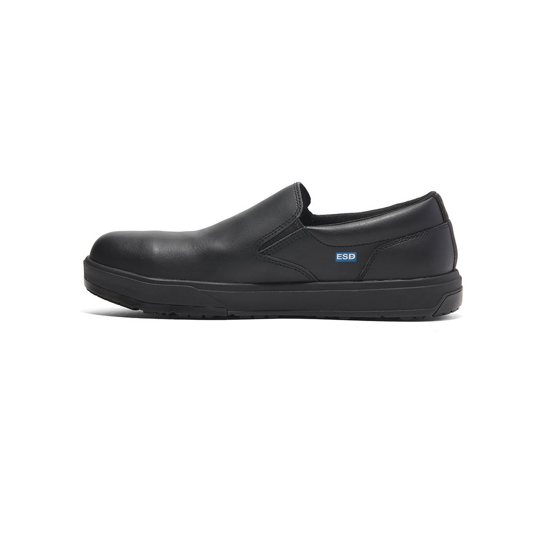 Timberland Pro Berkley Slipon Composite-Toe Work Shoe Sd10 Black Angled View