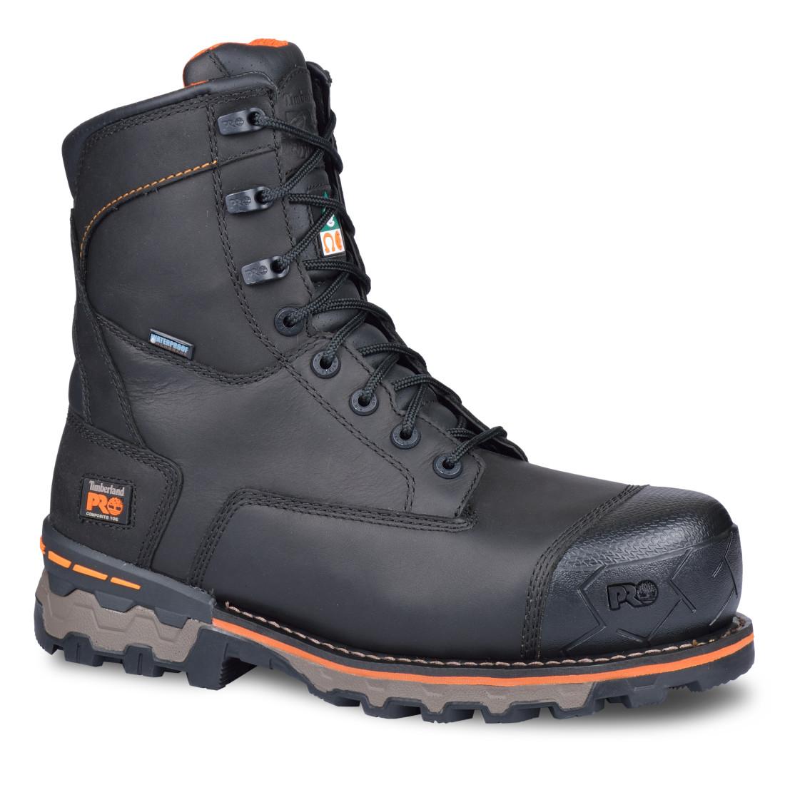Timberland Pro Boondock Waterproof Steel Toe 200g Insulated Work Boots – Black Medial View