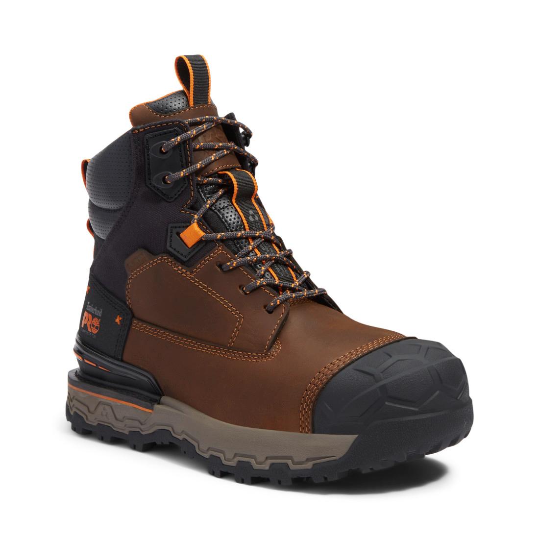 Timberland Pro Boondock Ultralight Waterproof Composite Toe Work Boots Brown Medial View