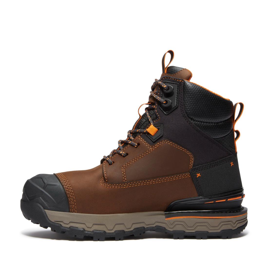 Timberland Pro Boondock Ultralight Waterproof Composite Toe Work Boots Brown Side View