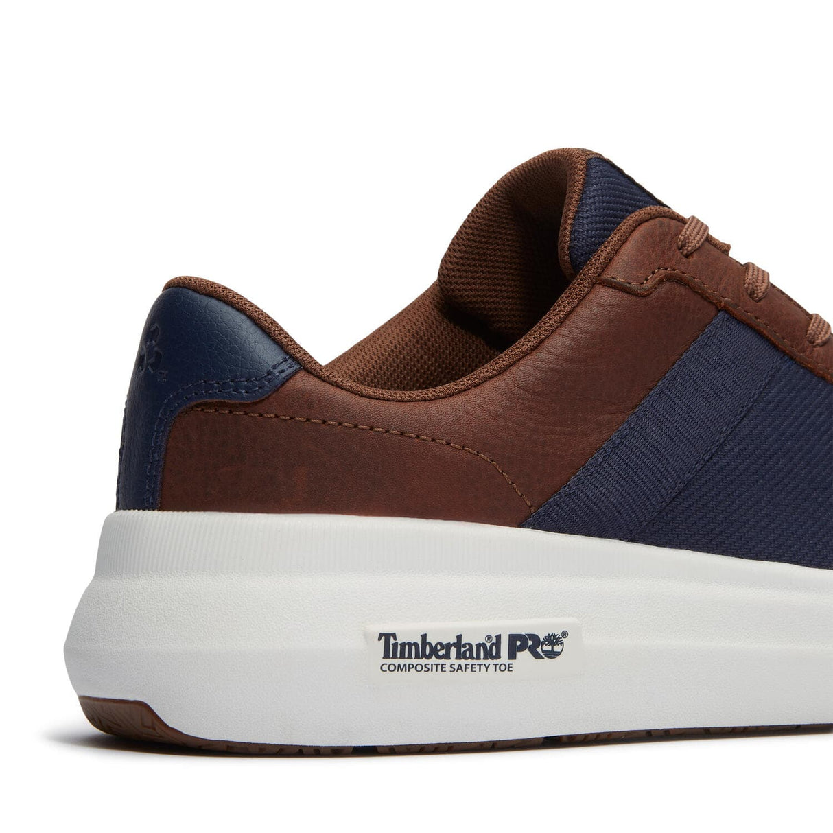 Timberland Pro Bridgeport Composite Toe Work Shoes Brown A43EG heel image