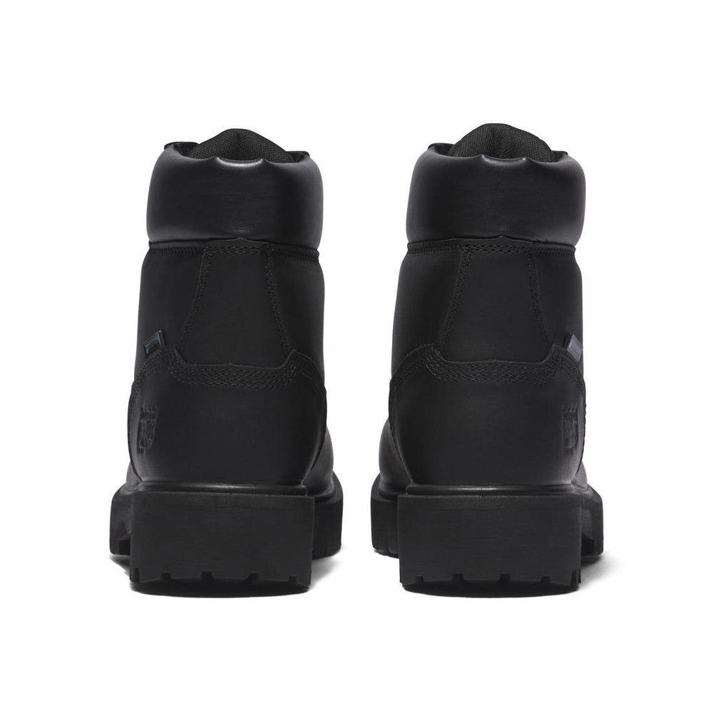 Timberland Pro Direct Attach 6 Inch Soft-Toe Waterproof Ins 200G Boot Black Heel-Back View