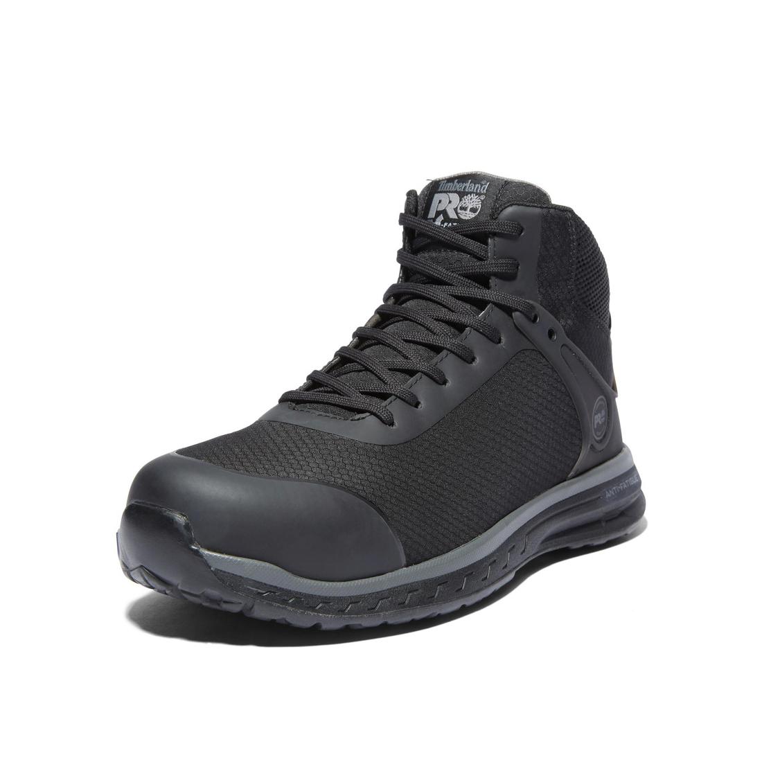 Timberland Pro Drivetrain Composite Toe Work Boot Black Detail View