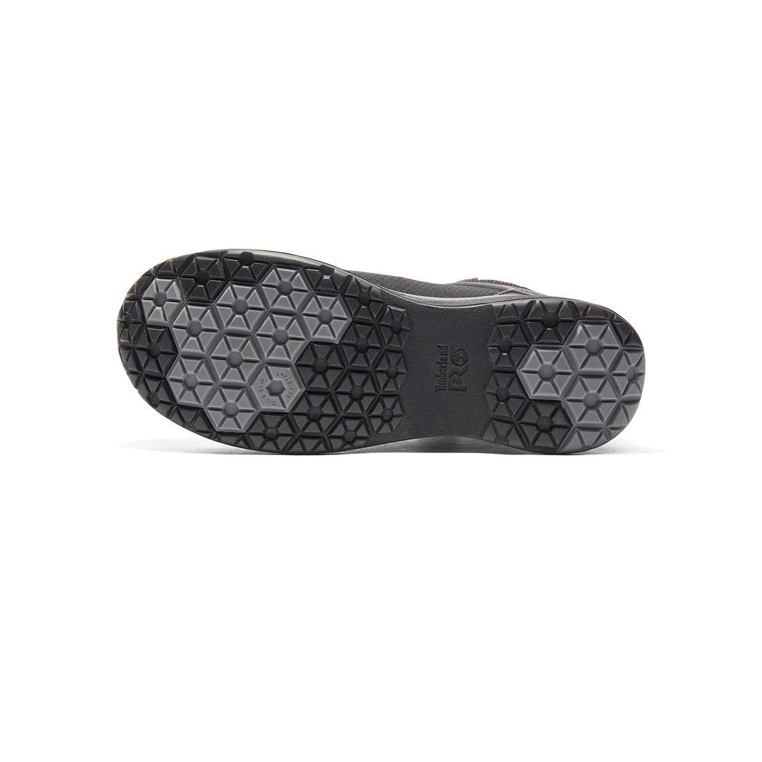 Timberland Pro Women’s Drivetrain Nano-Toe Work Boot Sd35 Mid Black/Grey Sole View