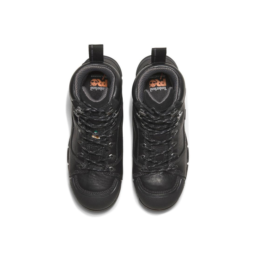 Timberland Pro Endurance Ev 6 Inch Composite-Toe Waterproof Work Boot Black Front-upper View