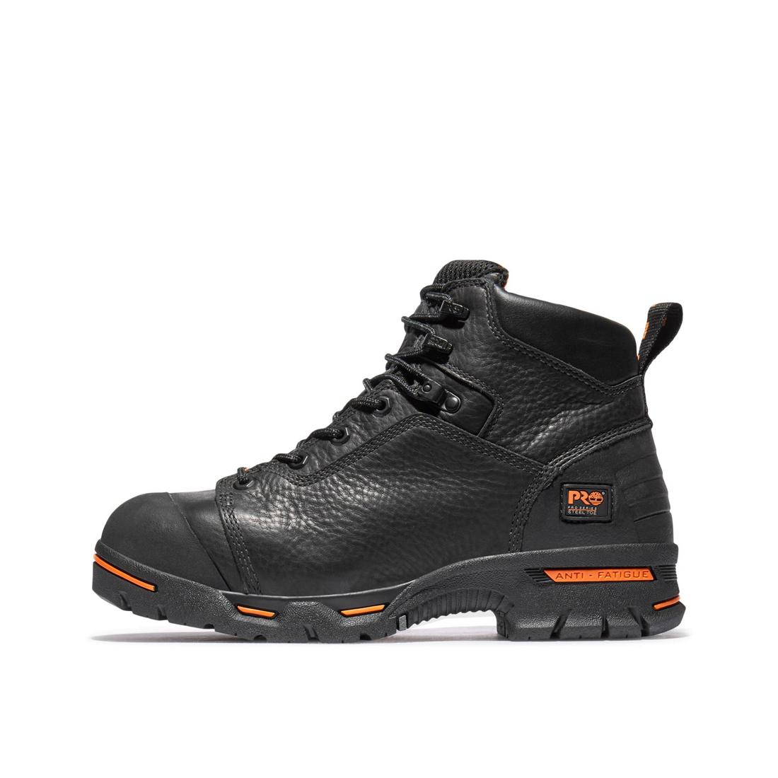 Timberland Pro Endurance 6 Inch Steel-Toe Waterproof PR Work Boot Black View