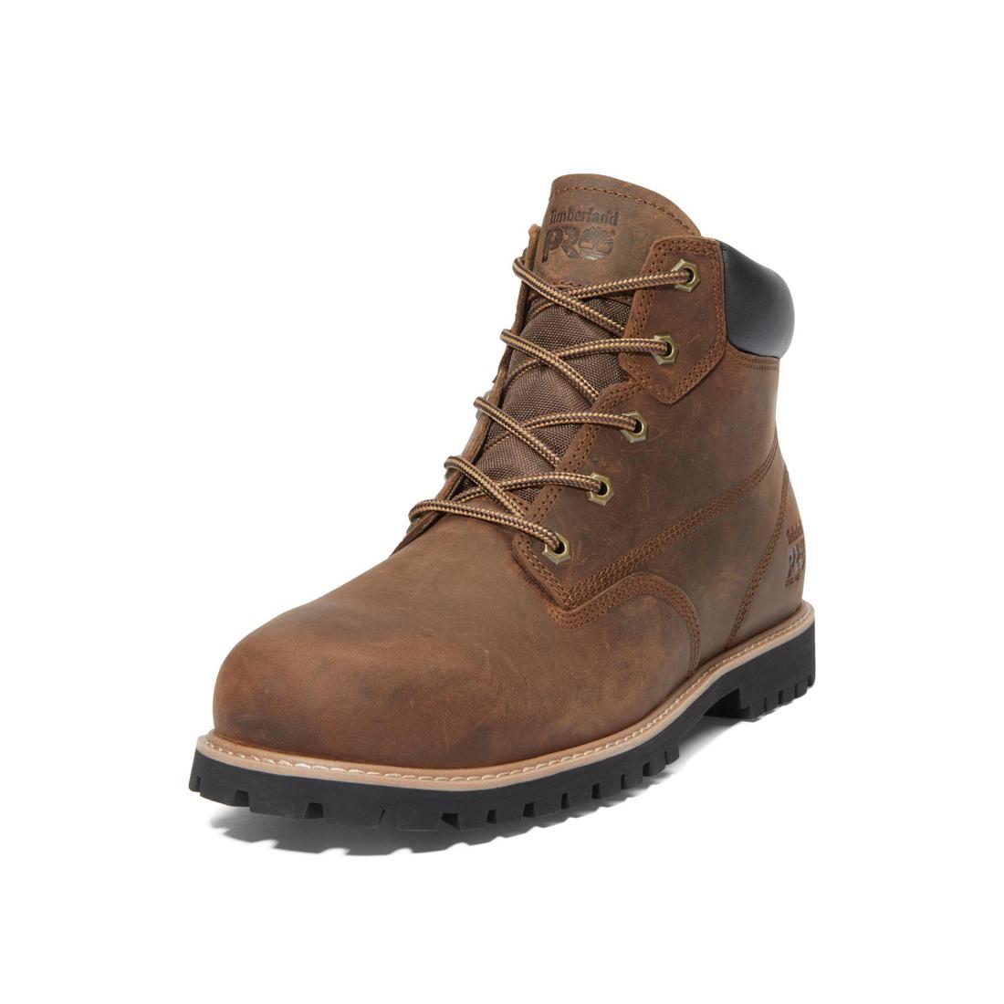 Timberland Pro Gritstone 6 Inch Steel-Toe Work Boot Brown Detail View