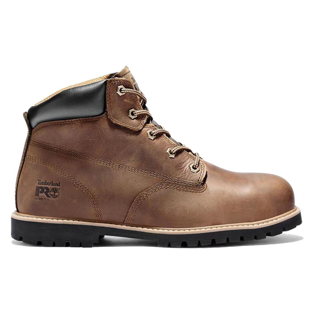 Timberland Pro Gritstone 6 Inch Steel-Toe Work Boot Brown Profile View