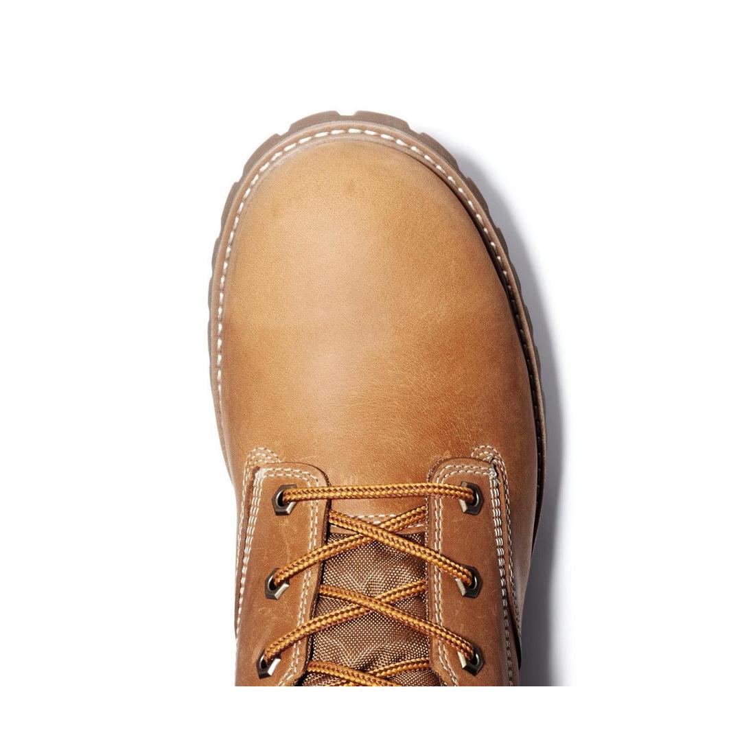 Timberland Pro Gritstone 6 Inch Steel-Toe Work Boot Wheat Front-upper View