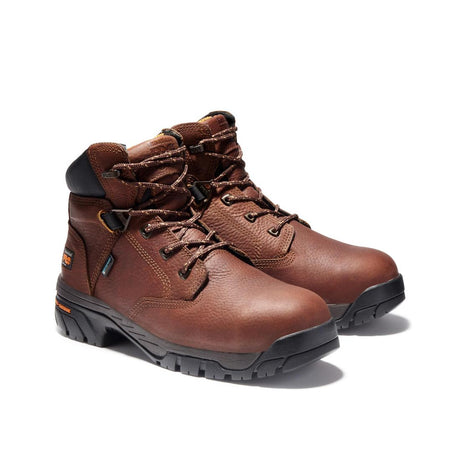 Timberland Pro Helix 6 Inch Soft-Toe Boot Brown Angled View
