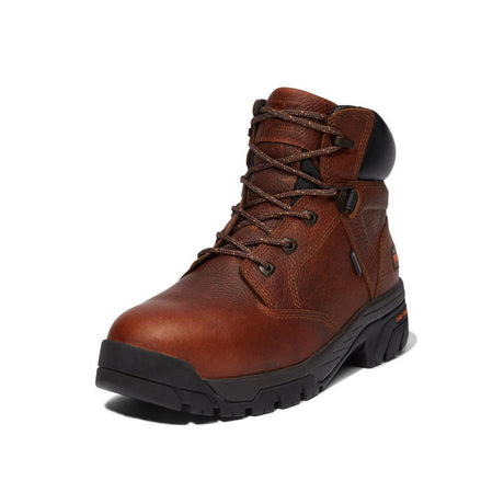 Timberland Pro Helix 6 Inch Soft-Toe Boot Brown Detail View