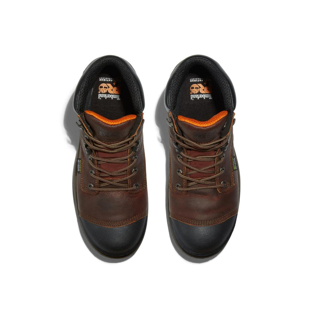 Timberland Pro Helix HD 6 Inch Composite Toe Met Guard Work Boot Brown Front-upper View