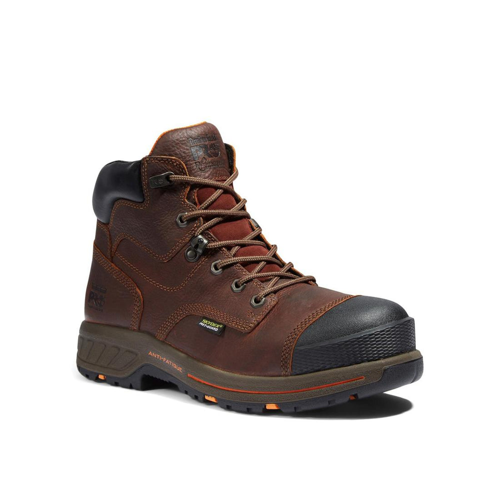 Timberland Pro Helix HD 6 Inch Composite Toe Met Guard Work Boot Brown Medial View