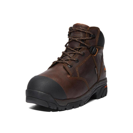 Timberland Pro Helix 6 Inch Composite-Toe Met Gaurd Work Boot Brown Detail View