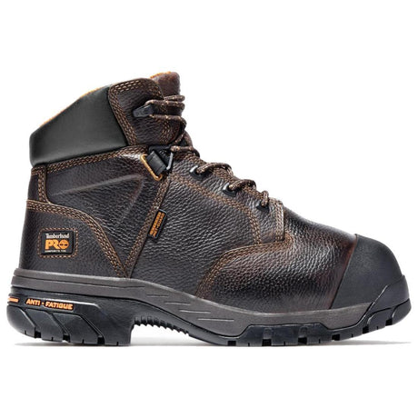 Timberland Pro Helix 6 Inch Composite-Toe Met Gaurd Work Boot Brown Profile View