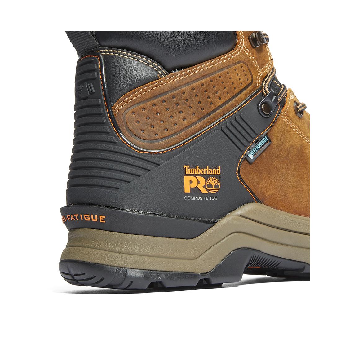 Timberland Pro Hypercharge 6-Inch Waterproof Nano-Toe Work Boot Brown View