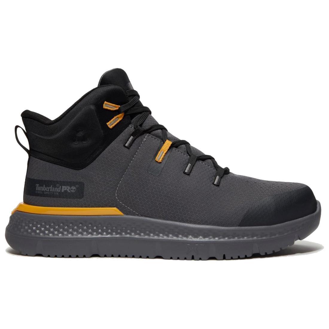 Timberland Pro Intercept Mid Steel-Toe Work Boot Mid Dark Grey Profile View