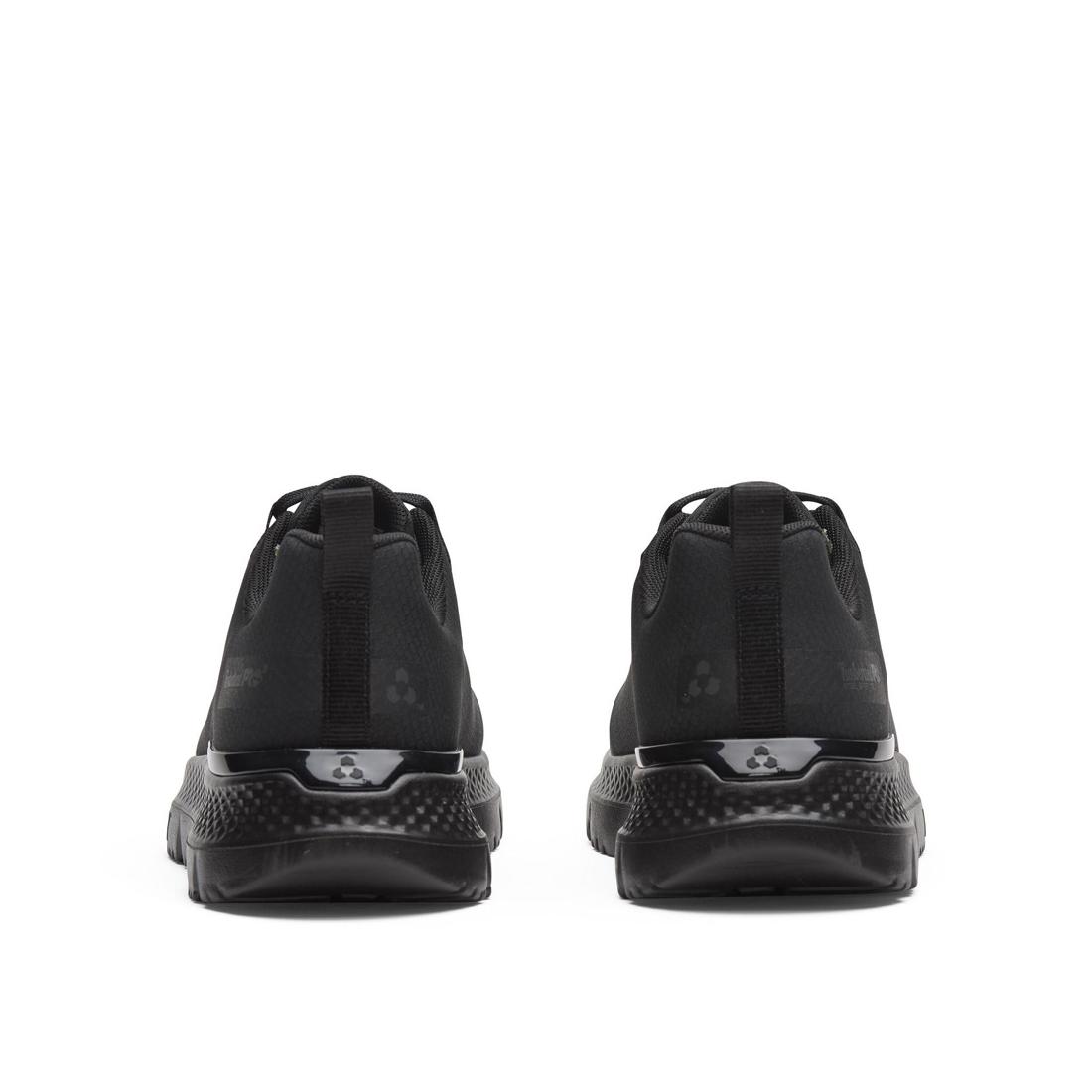 Timberland Pro Intercept Steel-Toe Oxford Work Shoe Black Front-upper View