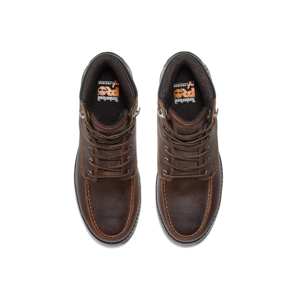 Timberland Pro Irvine 6 Inch Alloy-Toe Work Boot Brown Front-upper View