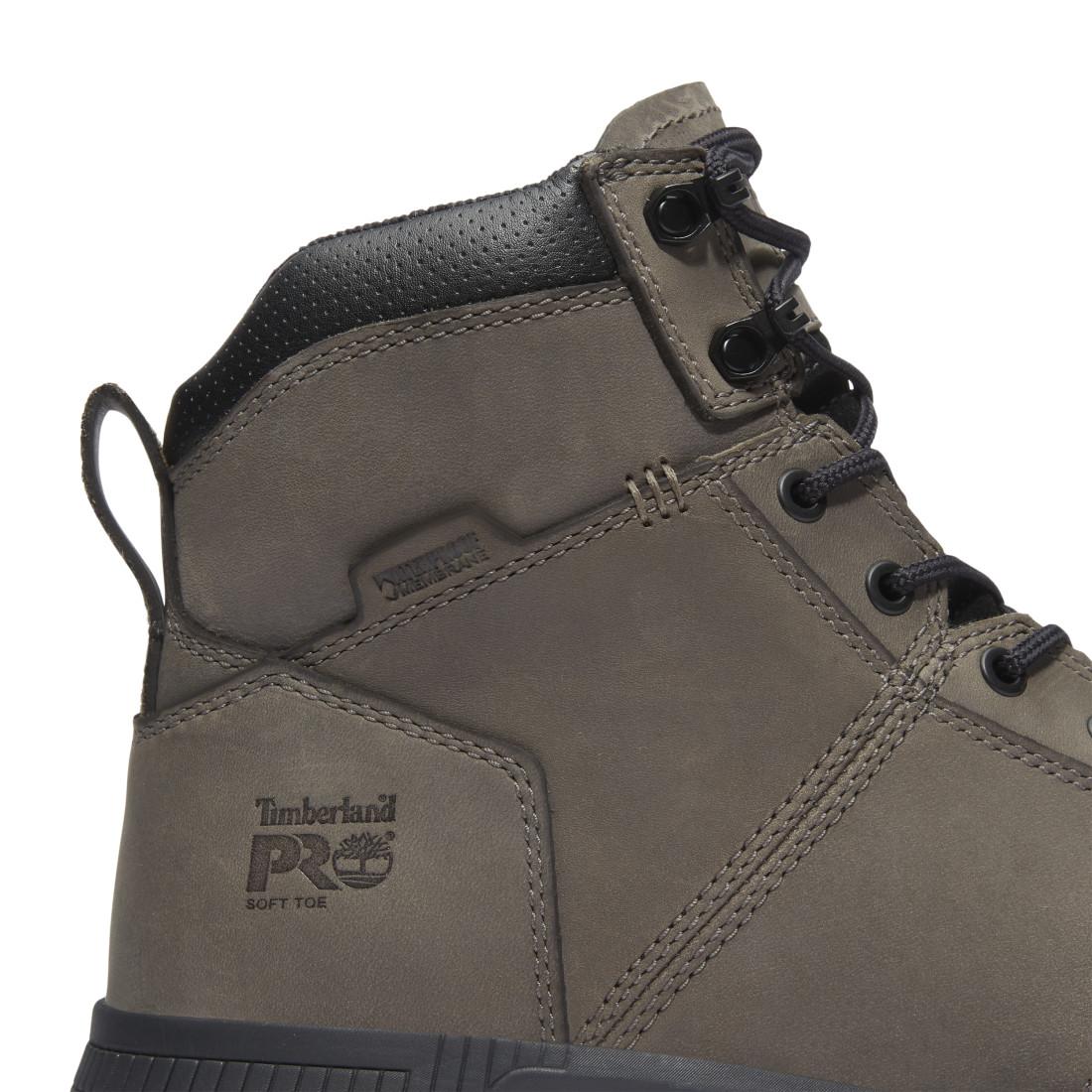 Timberland Pro Montauk Waterproof Soft Toe Work Boots – Medium Grey Detail View