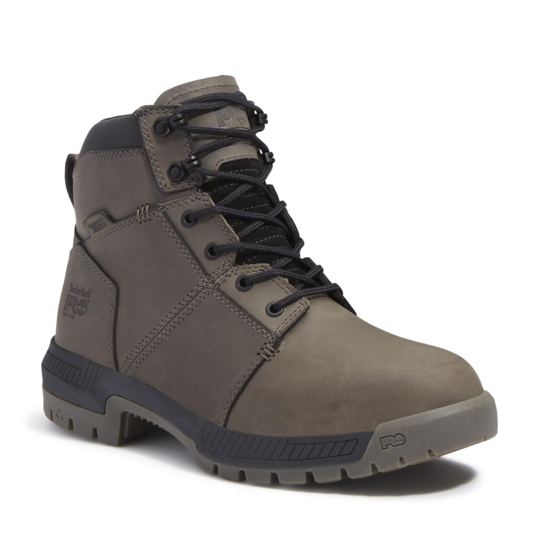 Timberland Pro Montauk Waterproof Soft Toe Work Boots – Medium Grey Medial View