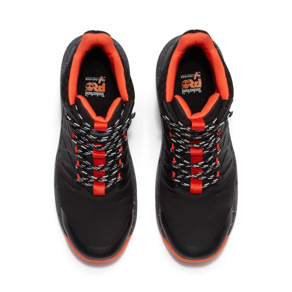 Timberland Pro Morphix Waterproof Composite Toe Work Boots Black Front-upper View