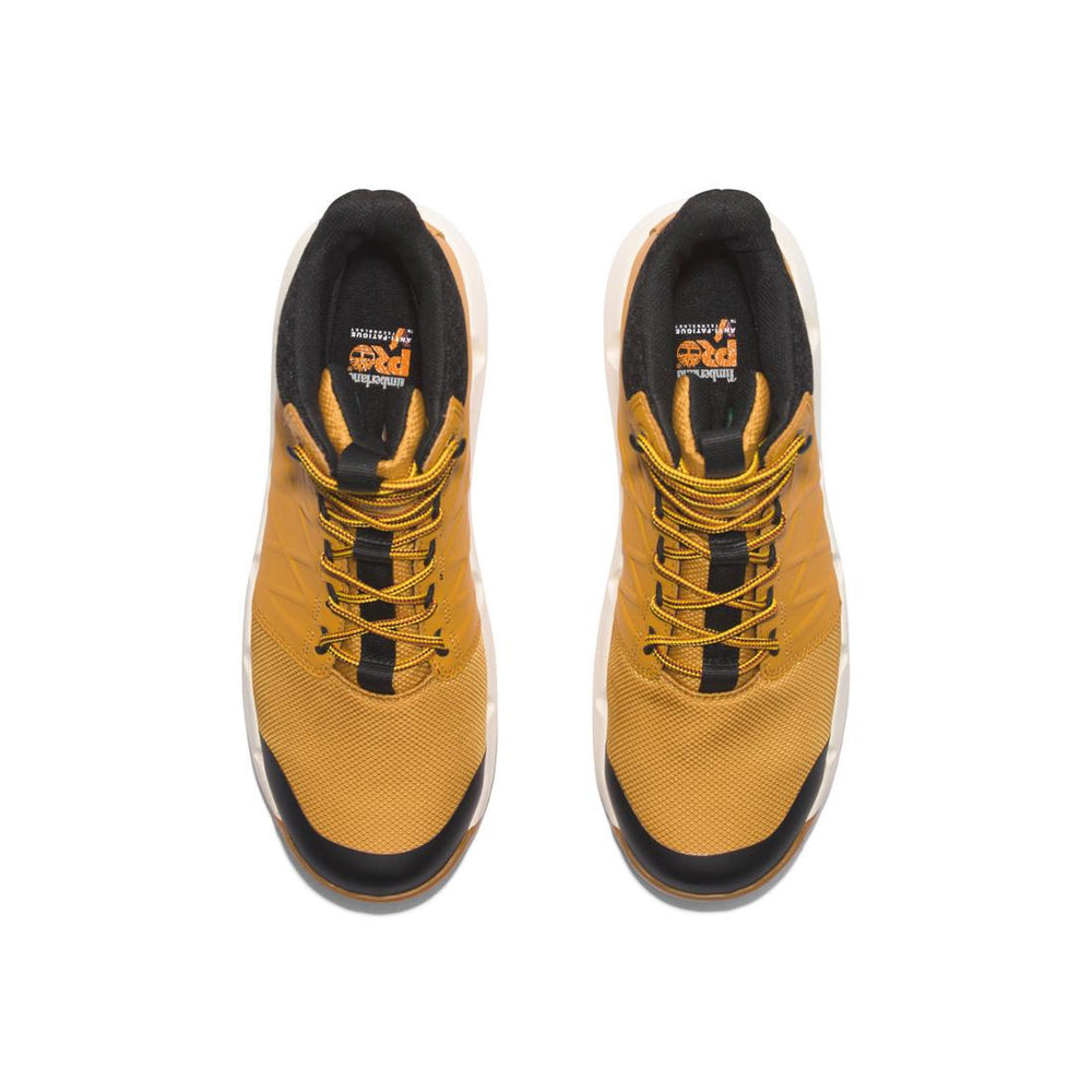Timberland Pro Morphix 6 Inch Composite-Toe Waterproof Work Boot Wheat Front-upper View