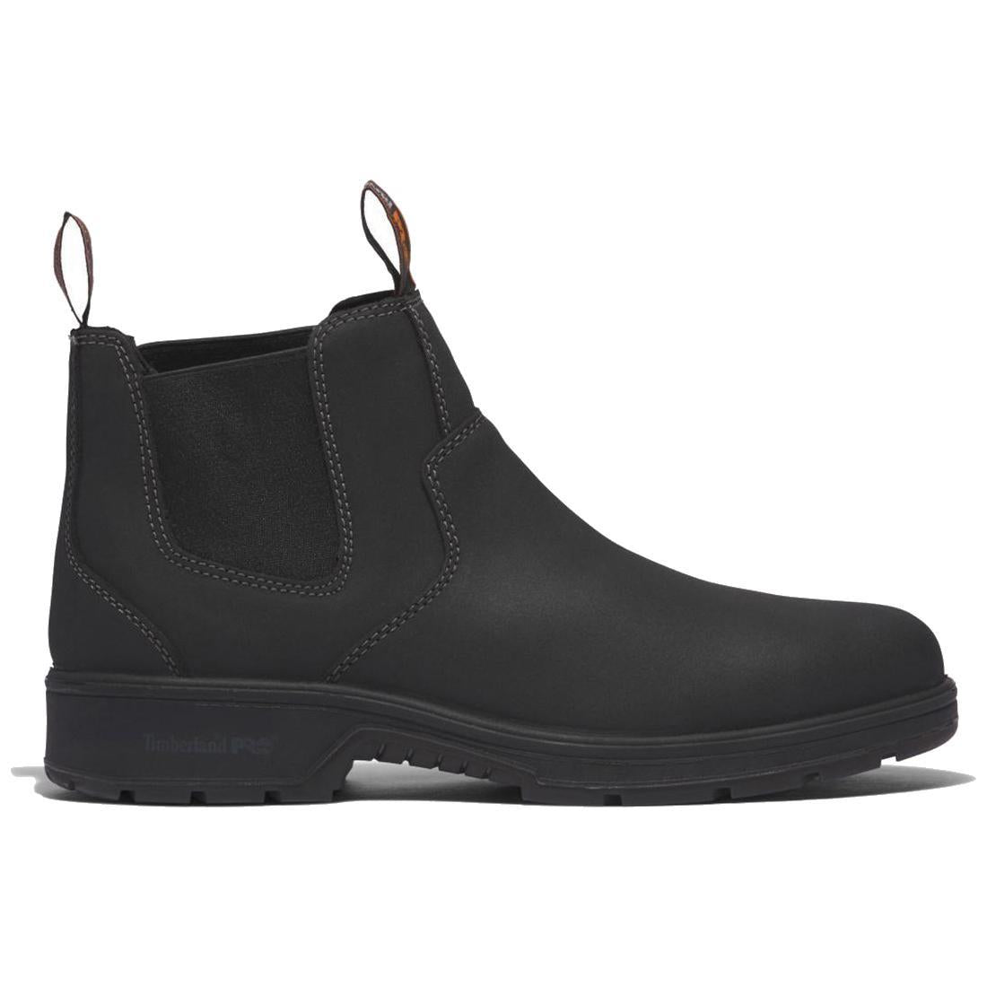 Timberland Pro Nashoba Composite-Toe Chelsea Work Boot Black Profile View