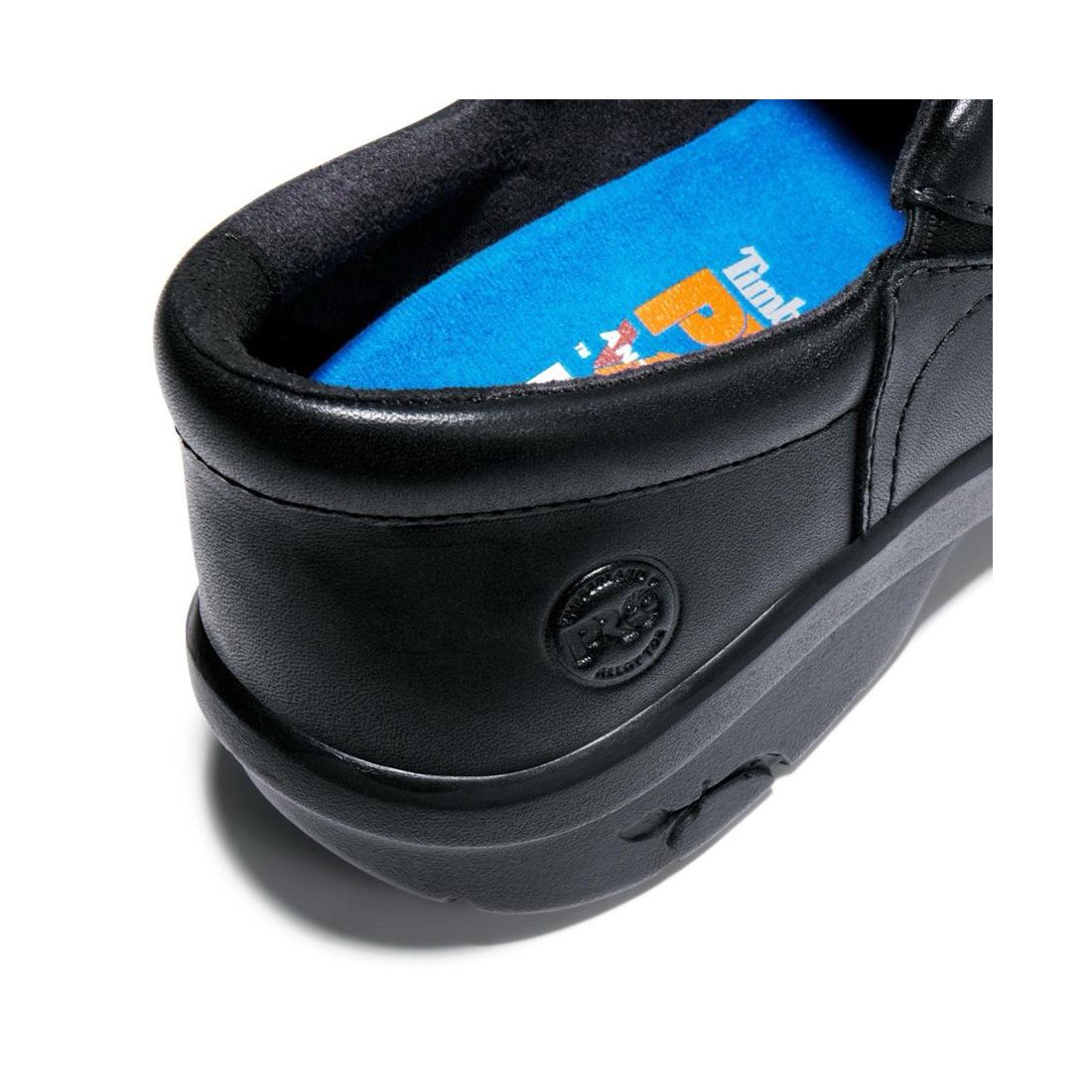 Timberland Pro Women's Newbury Alloy-Toe Slip-On Work Shoe Black View