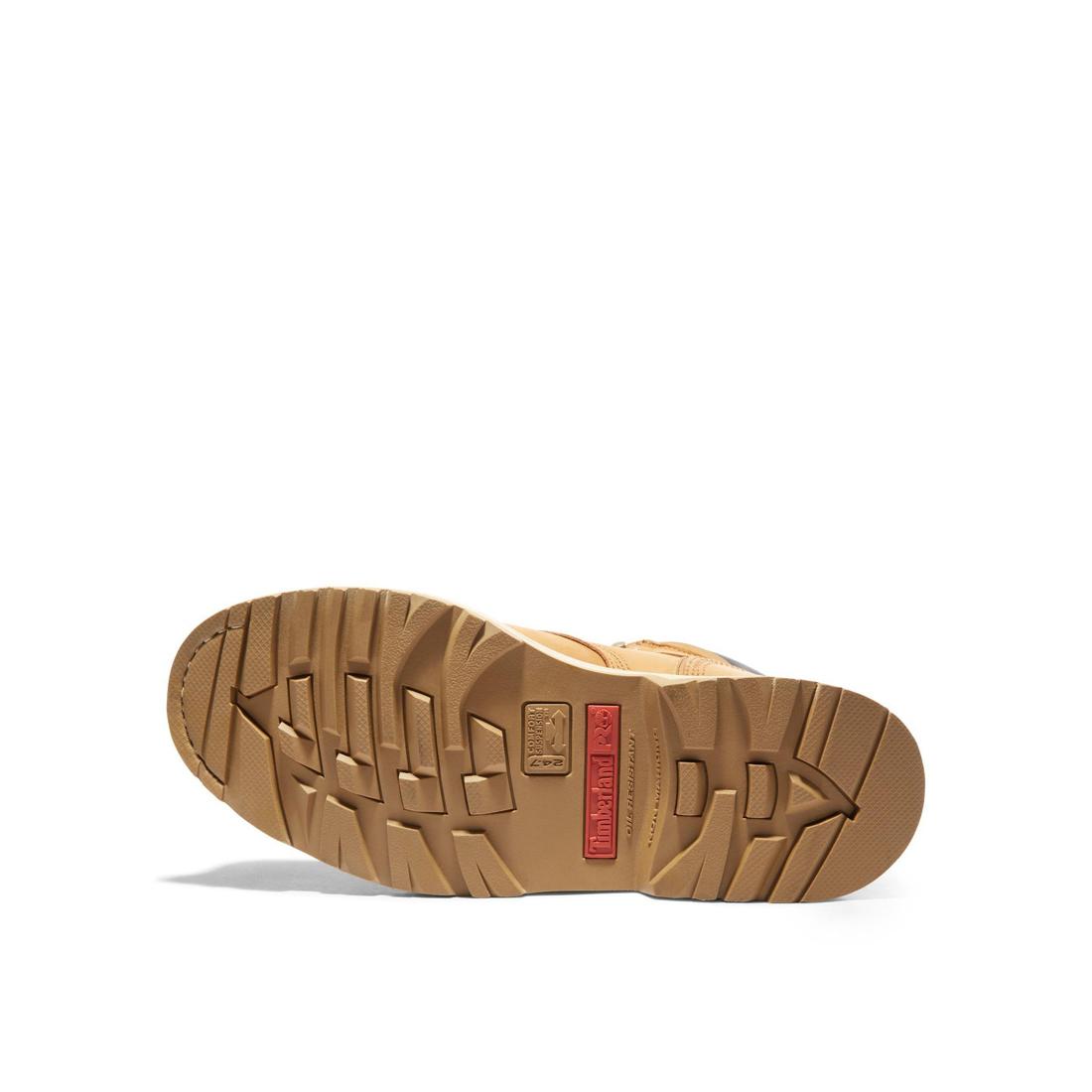 Timberland Pro Pit Boss 6 Inch Steel-Toe Work Boot Wheat Sole View