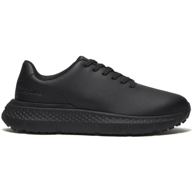 Timberland Pro Power Shift Women’s Slip Resistant Shoes – Black Leather Profile View