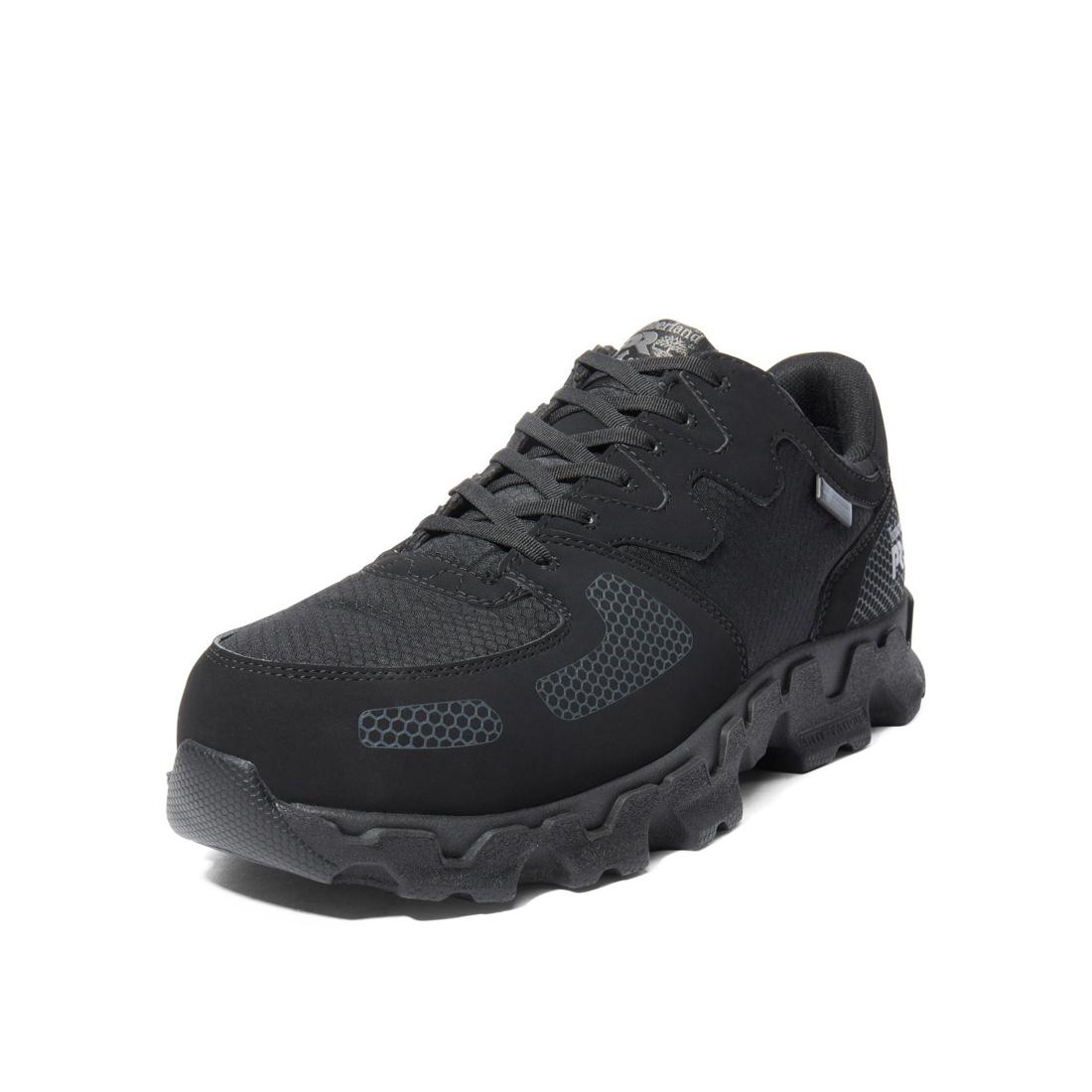 Timberland Pro Powertrain Alloy-Toe Work Shoe Black Detail View