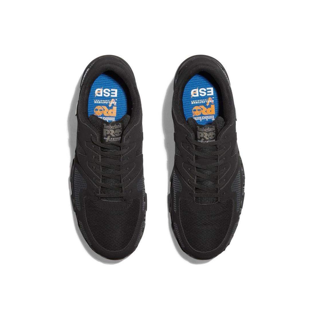 Timberland Pro Powertrain Alloy-Toe Work Shoe Black Front-upper View