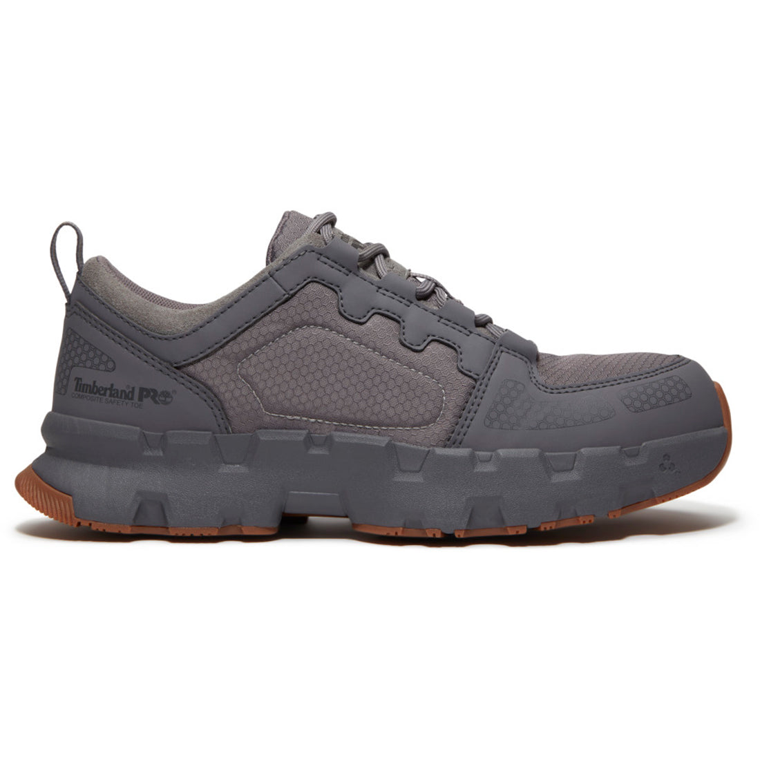 Timberland Pro Powertrain EV SD10 Composite Toe Work Shoes Grey Profile View