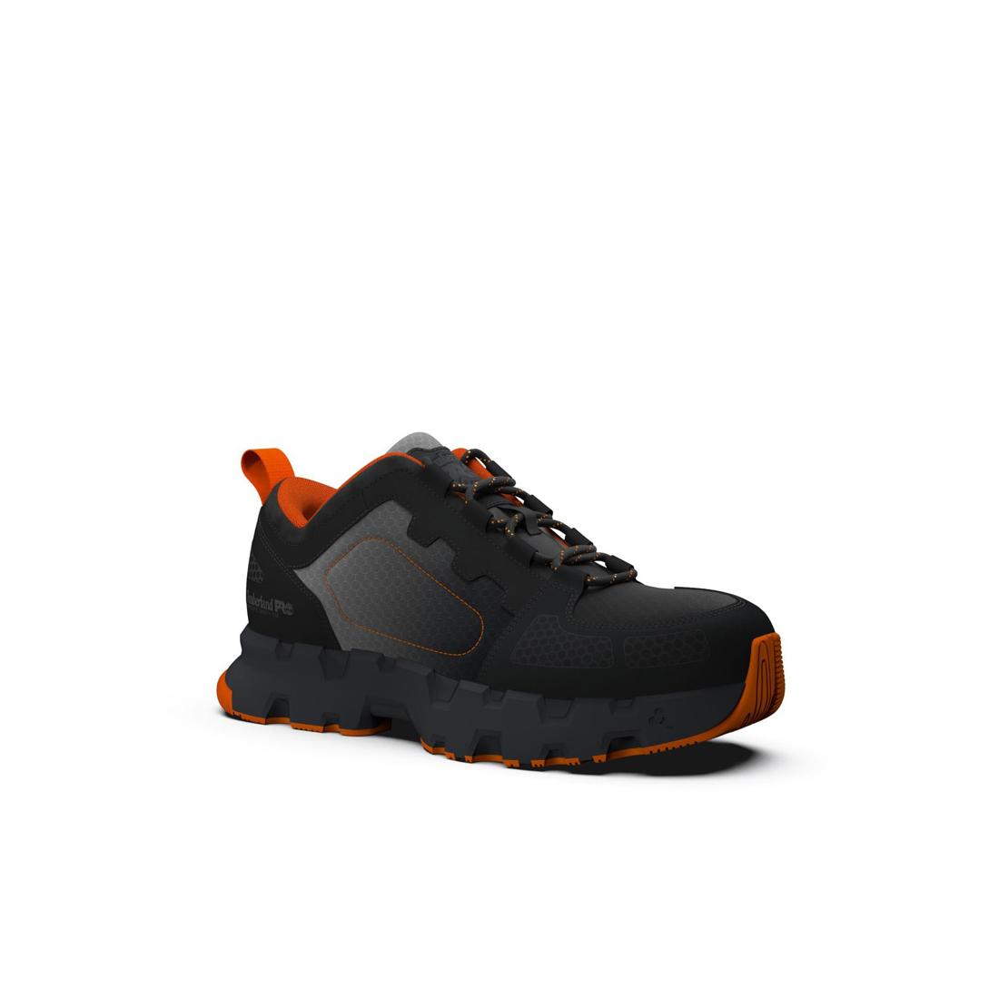 Timberland Pro Powertrain Ev Composite-Toe Work Shoe Gray Medial View