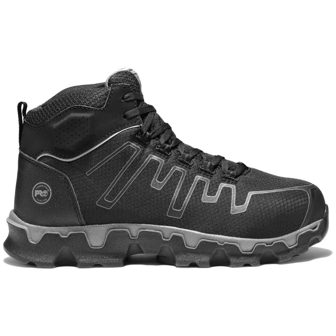Timberland Pro Powertrain Sport Alloy-Toe Work Boot Black Profile View