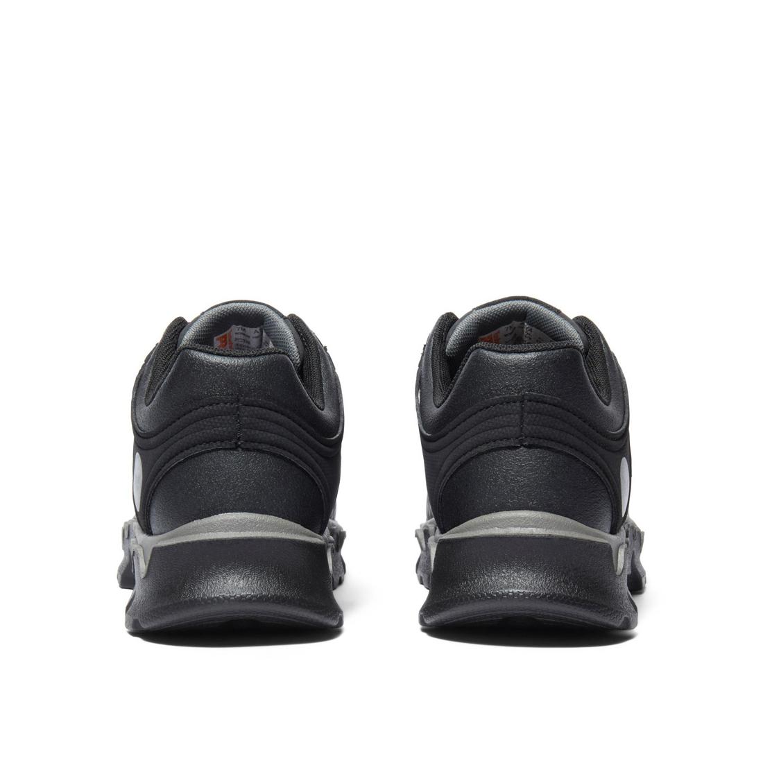 Timberland Pro Women's Powertrain Sport Alloy Toe Work Shoe Black Heel-Back View