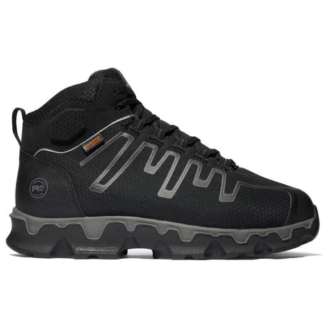 Timberland Pro Powertrain Sport Alloy-Toe Met Guard Work Boot Black Profile View