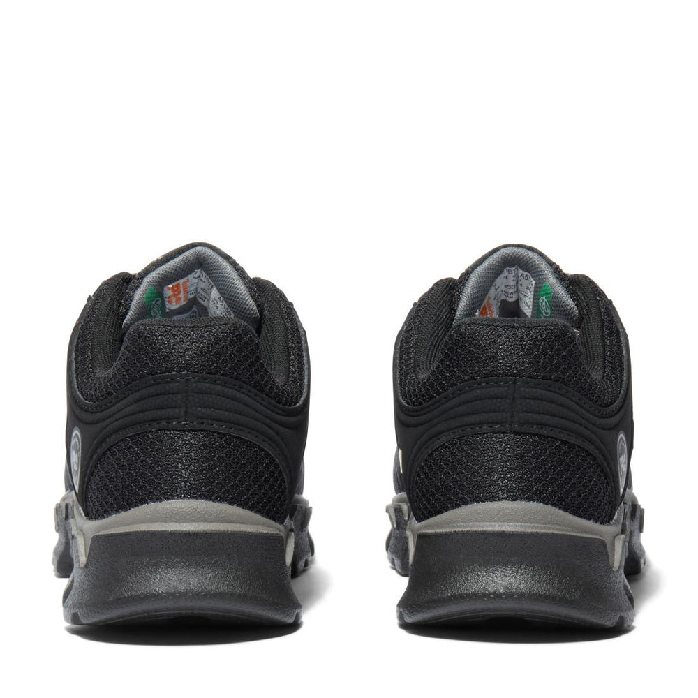 Timberland Pro Powertrain Sport SD35 Women’s Alloy Toe Work Shoes – Black Heel-Back View