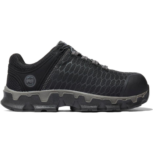Timberland Pro Powertrain Sport SD35 Women’s Alloy Toe Work Shoes – Black Profile View