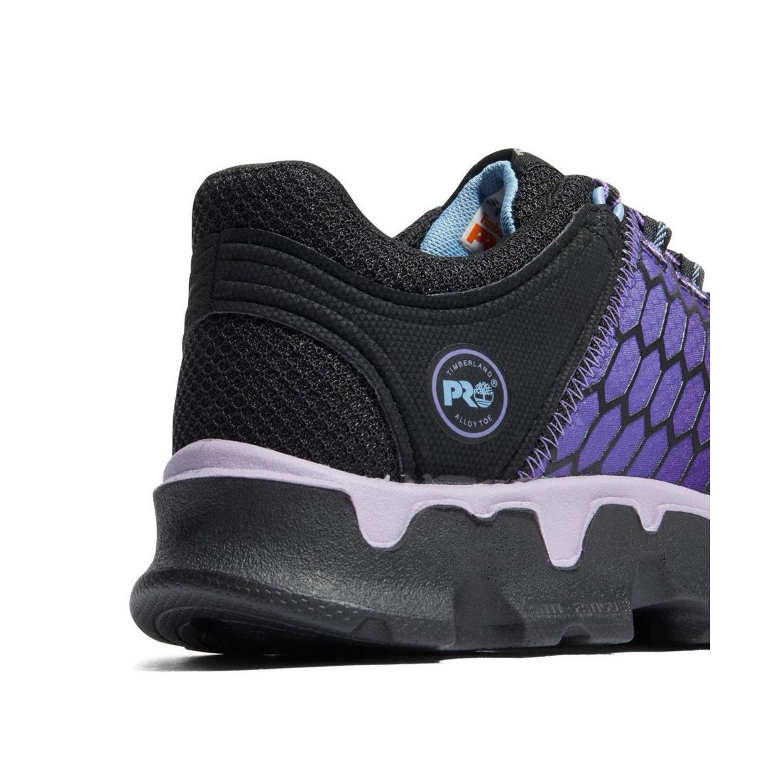 Timberland Pro Women's Powertrain Sport Alloy-Toe Work Shoe Black/Purple View