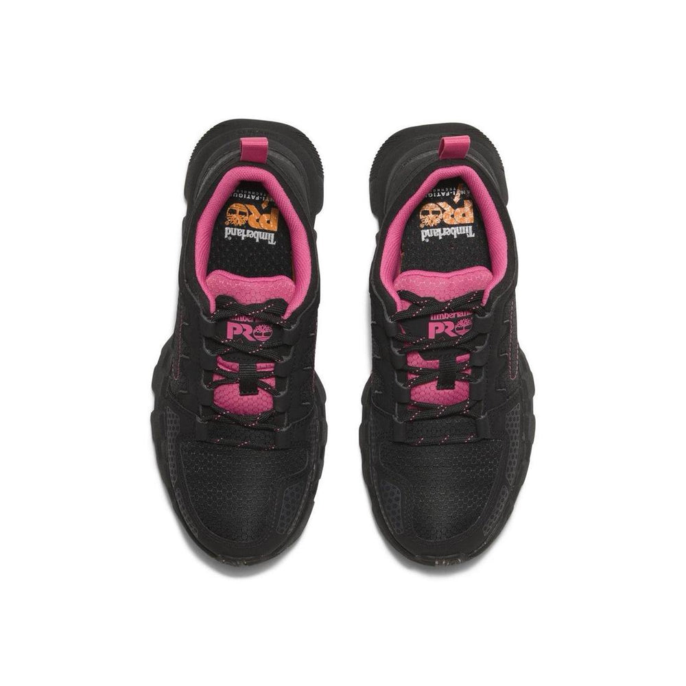 Timberland Pro Women's Powertrain Ev Composite-Toe Work Shoe Black Front-upper View