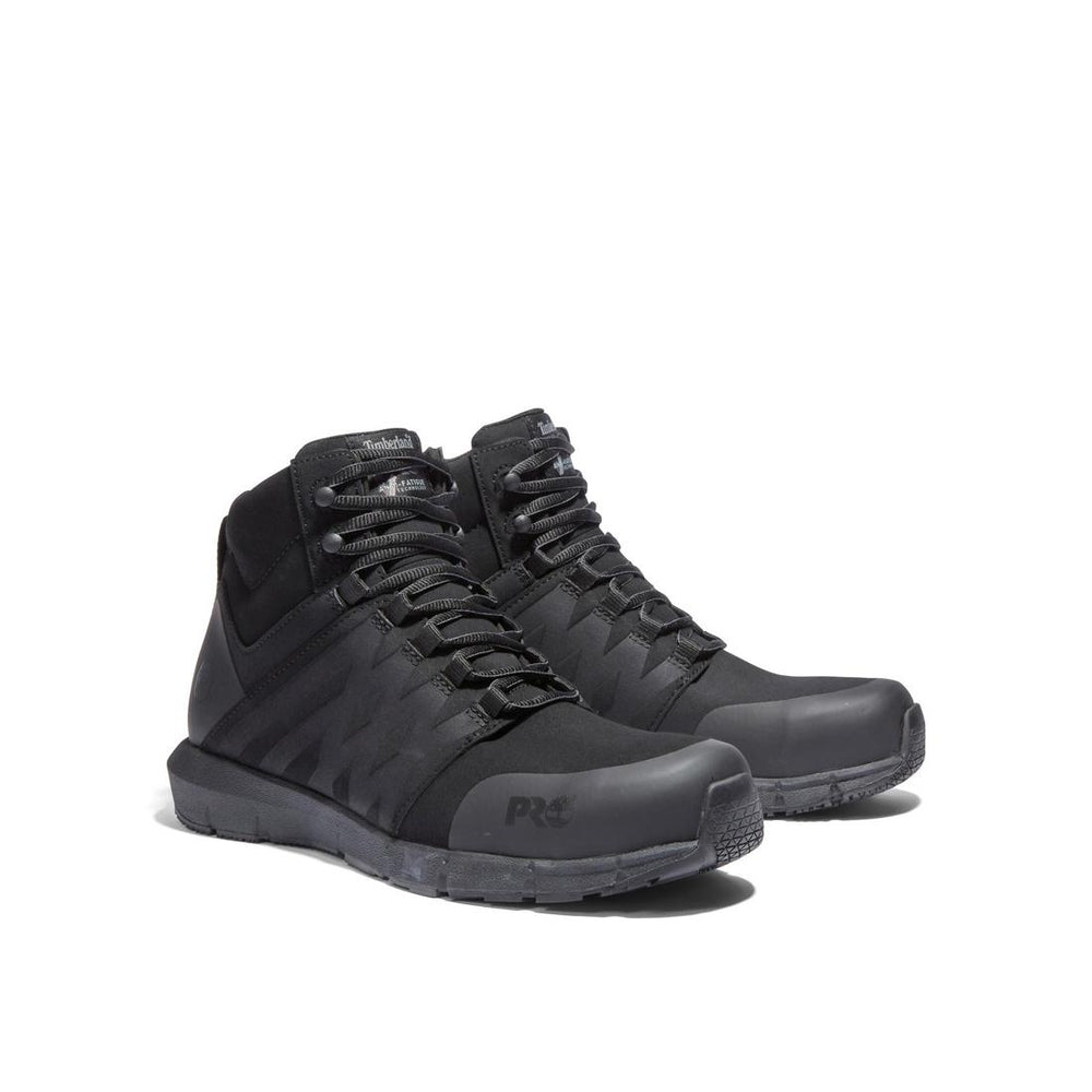 Timberland Pro Radius Composite-Toe Work Boot Black Angled View