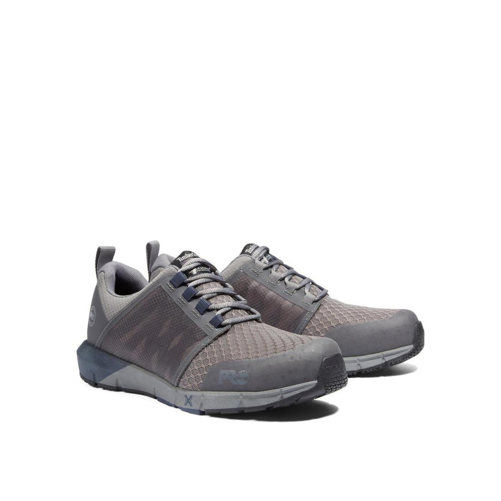 Timberland Pro Radius Composite-Toe Work Shoe Grey Angled View
