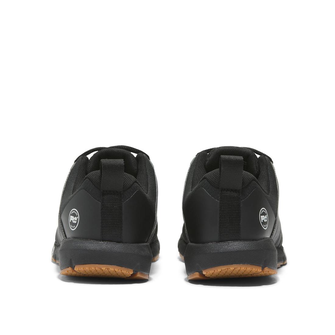 Timberland Pro Radius Soft-Toe Shoe Black Heel-Back View