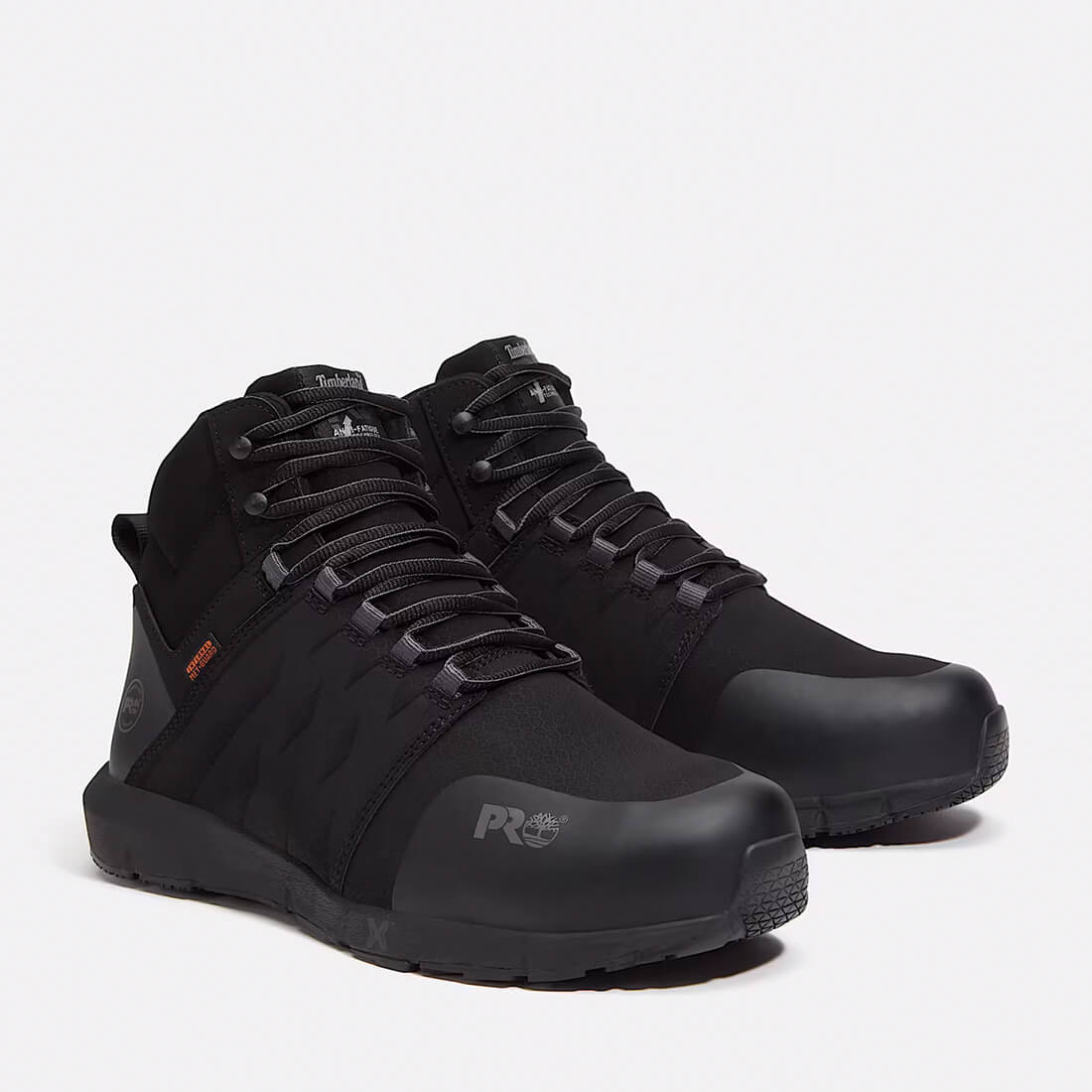 Timberland Pro Radius Mid Img Composite-Toe Work Boot Mid Black Medial View