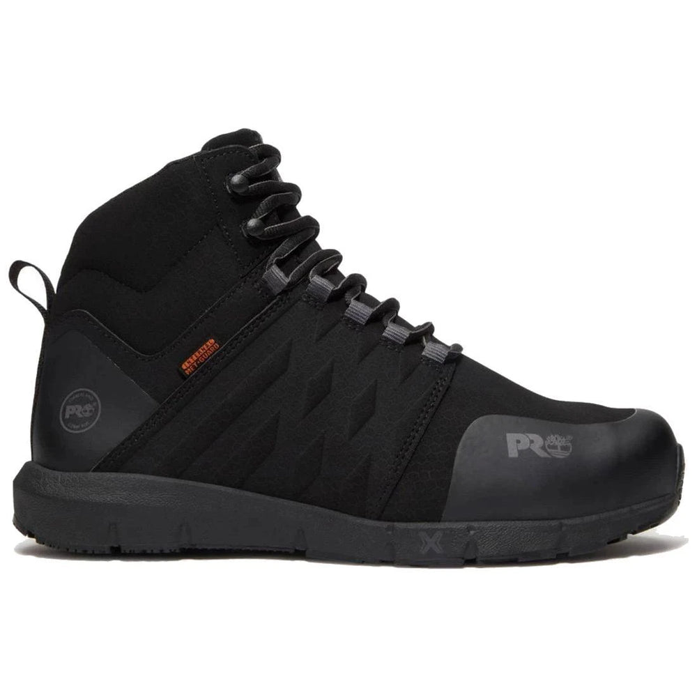 Timberland Pro Radius Mid Img Composite-Toe Work Boot Mid Black Profile View